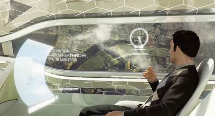 Europska letjelica opremljena interaktivnim prozorima