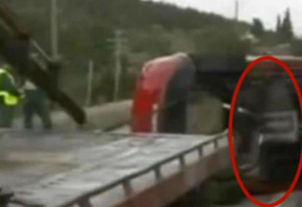 Da li je kamera snimila duha pokojnika u saobraćajnoj nesreći?