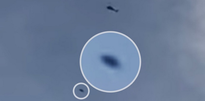 Leteći tanjir - prateći helikoptere