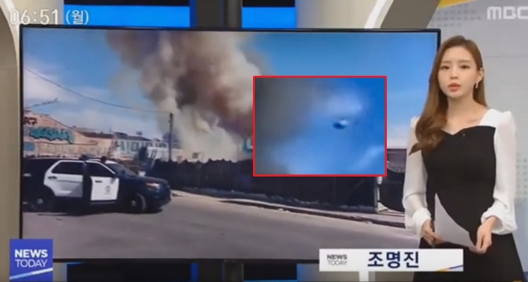 NLO preko Los Anđelesa emitovan na televizijskim vestima