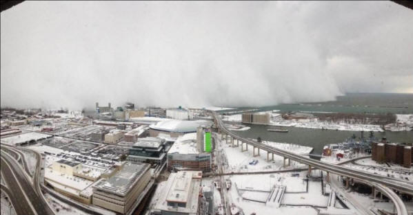 Američka snježna oluja Anomaly, Oluja