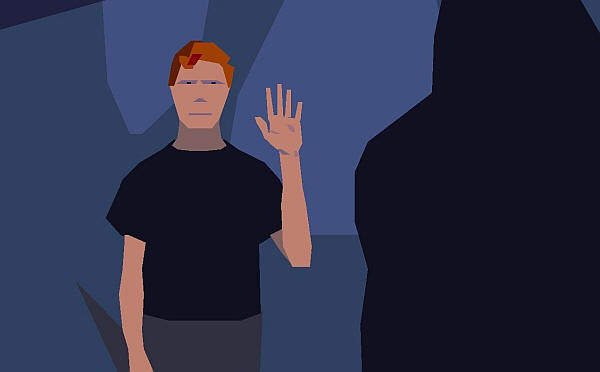 Jednom u drugom svijetu, mladi zemljak iz kompjuterske igre Drugi svijet demonstrira domorocima da je došao sa dobrim namjerama. Ali čak i na našoj planeti, to može značiti bilo šta.