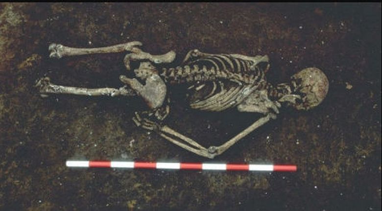 Sahrane u kojima kosturi leže licem prema dolje